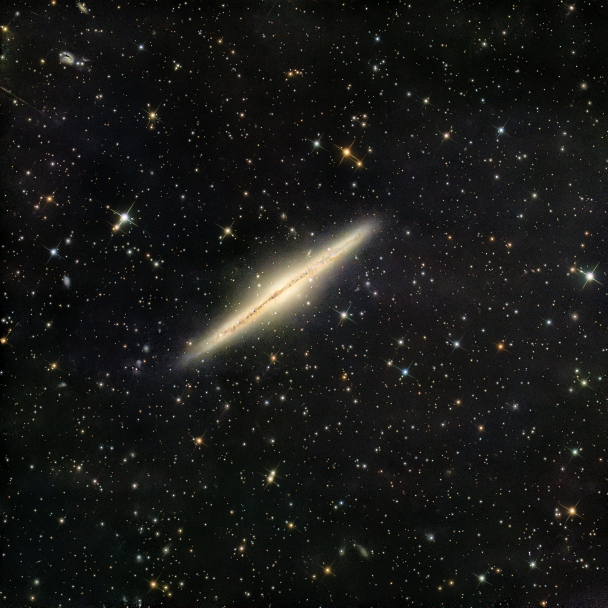The Edge Galaxy NGC891 lies in the constellation Andromeda.